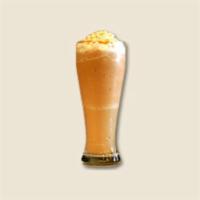 Mythical Mocha · White chocolate and creamy caramel topped with whipped cream and caramel sauce.