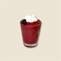  Berry & the Beast Smoothie · Blackberry, Raspberry and Strawberry blended with non-fat yogurt.