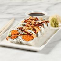 Vegetable Roll · Sushi rice, nori, roasted sesame seeds, avocado, cucumber, carrot, soy sauce, ginger, and wa...