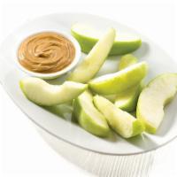 Picnic Boxes|Apples & Peanut Butter · Sliced juicy apples paired with a side of peanut butter.