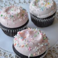 Choc/Van Cupcake · For the chocolate lover: a deep, moist chocolate cake made with rich, dark cocoa frosted wit...