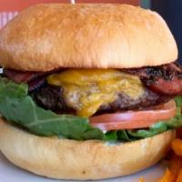 Bison Burger · Grass fed low fat Bison Burger 