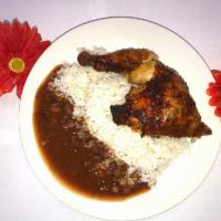 Pollo horno Arroz y Habichuela Lunch Special · Bake Chicken, rice and beans