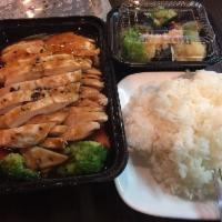 Chicken Teriyaki · Served with rice, soup or salad. 