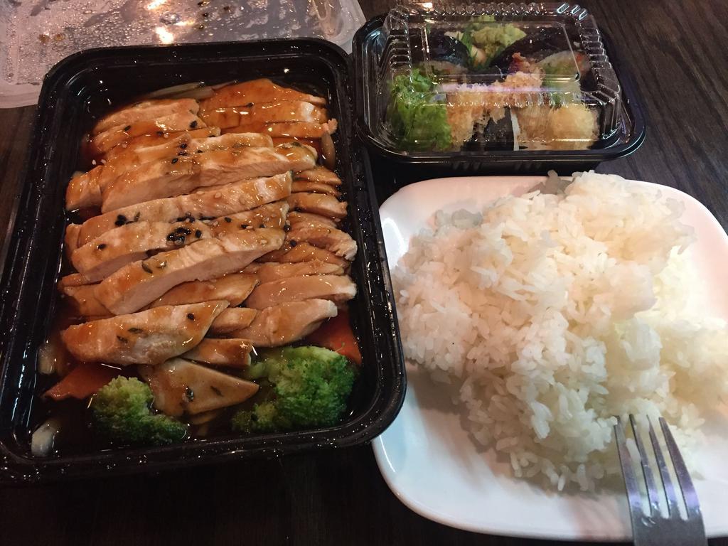 Chicken Teriyaki · Served with rice, soup or salad. 