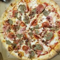 Meat Lover Pizza · Ham, pepperoni, bacon and meatball. 