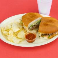 Torta Combo · Mexican sandwich with meat other toppings. Side of lays (1oz)