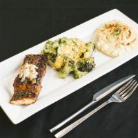 BBQ Salmon Delight - · Fresh Salmon prepared in-store. Add shrimp and premium crab meat for the full effect!