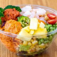Build you own poke Bowl (Two Proteins) · Choice any two Proteins ,with as much mix in as you wanted 