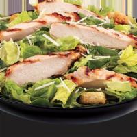 Grilled Chicken Caesar Salad · Grilled Chicken over a bed of garden salad w creamy caesar dressing