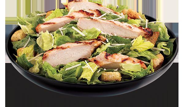 Grilled Chicken Caesar Salad · Grilled Chicken over a bed of garden salad w creamy caesar dressing