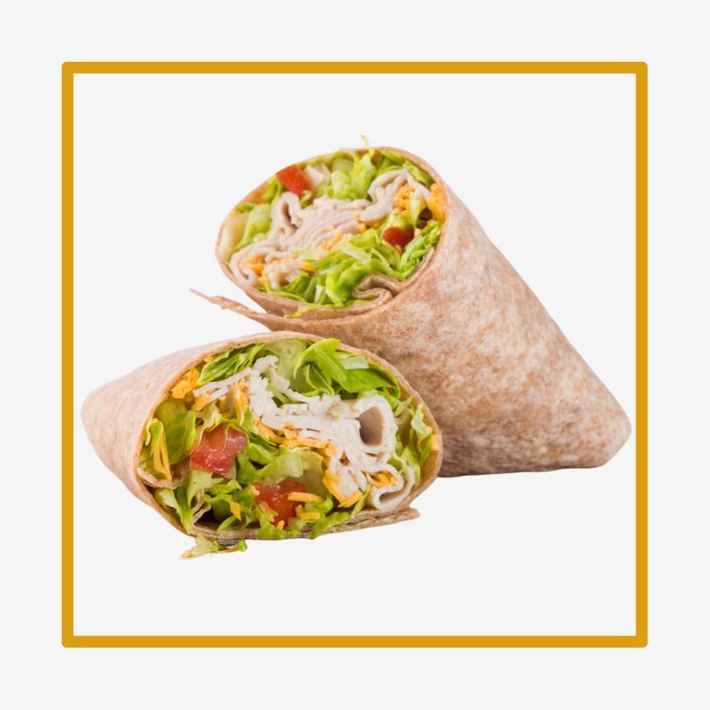  Grilled Chicken Hummus Wrap  ·  Grilled Chicken, Hummus, Lettuce, Tomato and Cheese 
