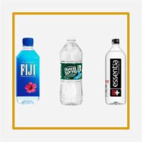 Bottled Water · Your choice of Poland Spring, Fiji or Essentia.
