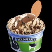 The Tonight Dough Ice Cream · Caramel and chocolate ice creams with chocolate cookie swirls and gobs of chocolate chip coo...