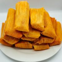 1 Dozen Tamales Package · Our homemade recipe, pork beef in red chilli.