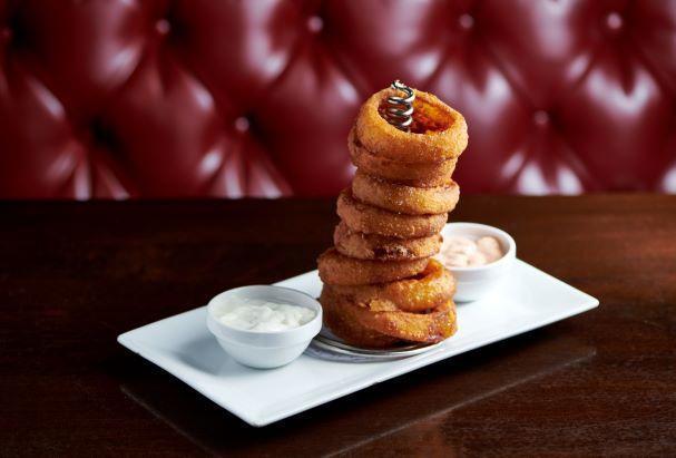Onion Ring Tower · 5N Sauce & Blue Cheese Dressing
