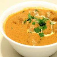 Malai Kofta · Indian cheese stuffed with potatoes; cheese balls cooked in a spiced creamy sauce