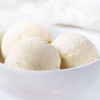 Vanilla Ice Cream · Fresh heavy whipping cream, half and half cream, sugar, vanilla extract