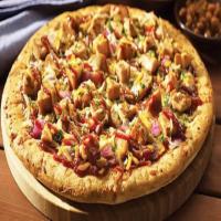 Chicken BBQ Pizza · BBQ chicken marinated in cattleman’s BBQ sauce, onions, green peppers, tomatoes, pizza sauce...