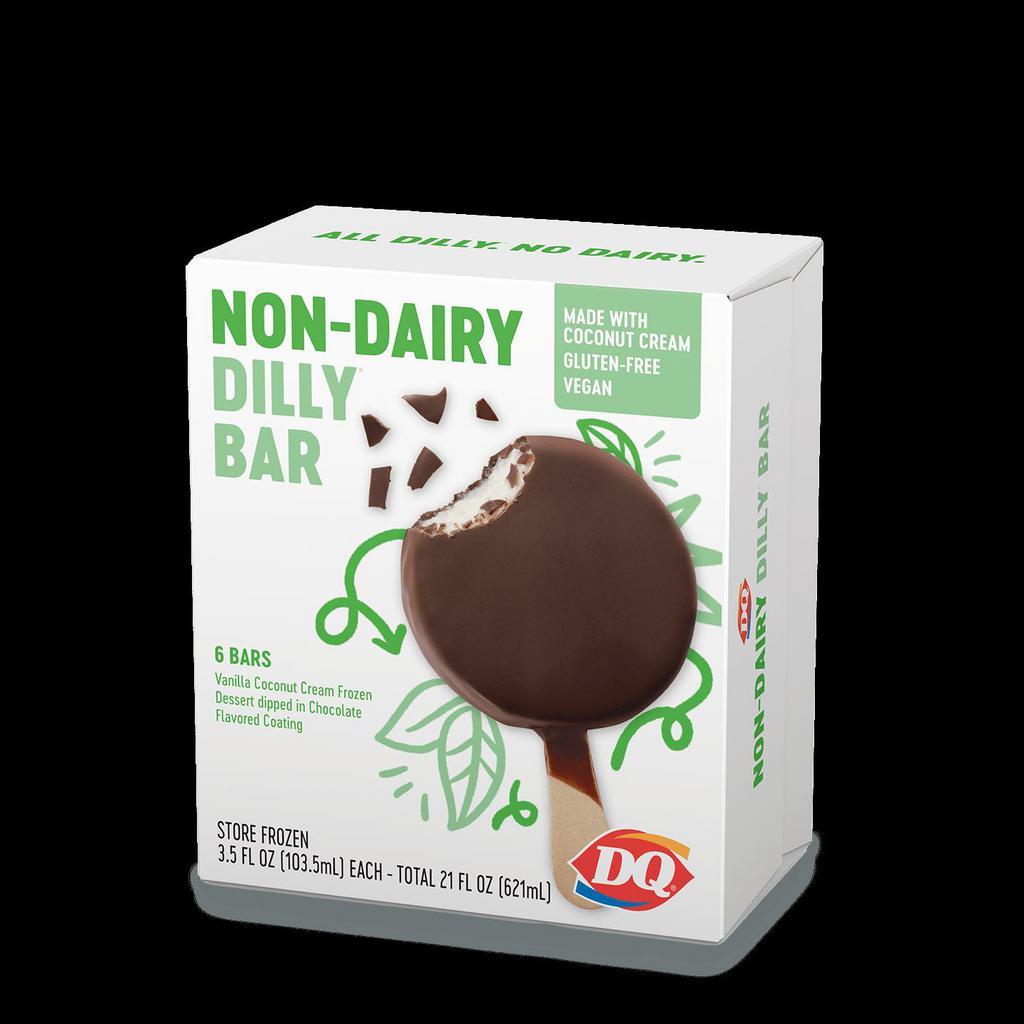 Non Dairy Dilly Bar · gluten free, dairy-free, and plant-based, made with a coconut cream based protein and finished with our delicious crunchy chocolatey coating
