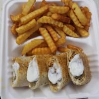 Shawarma Chicken Wrap with Fries  · 