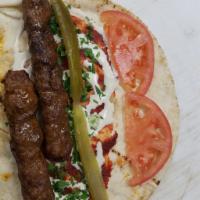 Kufta Kabab Wrap with Fries · 