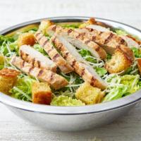 Chicken Caesar Salad · Romaine lettuce, chicken, cheese, croutons, Caesar dressing. 
