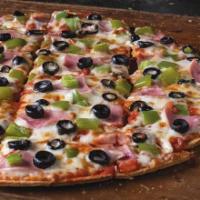 Thin Crust Cheese Pizza - Small (12 Pieces) · 