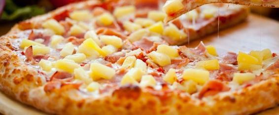 Hawaiian Pizza · Canadian bacon and pineapple.
