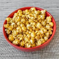 Salted Caramel Popcorn · Our rich caramel corn hit with a touch of sea salt as it cools. Perfectly sweet and salty.

