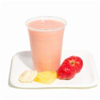 1. Tropical Twist Smoothie · Strawberry, banana, apple, pineapple, coconut water, almond milk.