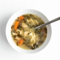 Chicken Noodle Soup · Chicken Stock, Mafalda Pasta, Celery, Carrots, Onions, Chicken Meat, Sea Salt, Chicken Fat, ...