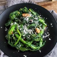 Broccoli Rabe ·  This classic Italian veggie is sauteed with garlic and extra virgin olive oil.  