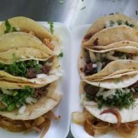 Taco Regular · Choice of corn or flour tortilla and choice of meat.
