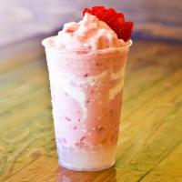 Strawberry Shortcake · A velvety, smooth and delicious strawberry creation mixed with whip cream.