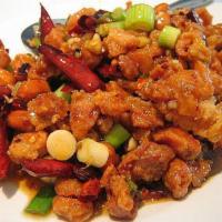 155. Kung Pao Chicken · Served with white or brown rice. Hot and spicy.