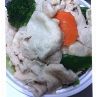 D2. Steamed Chicken with Mixed Vegetables Diet · No salt, no sugar and no oil. Served with white or brown rice. 