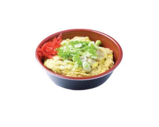 Oyako Don · Boiled chicken and simmered egg served over white or brown rice. Topped with scallions and pickled red ginger .