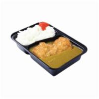 Pork Katsu Curry · Japanese vegetable curry with pork katsu. Served with white or brown rice. Topped with scall...