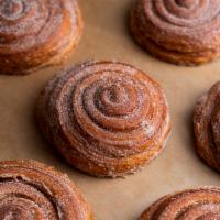 Cinnamon Roll  · Flakey cinnamon sugar pastry.