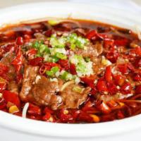 Sliced Beef with Chilly Oil · Spicy.