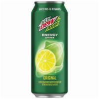 AMP Mountain Dew Energy Tallboy 16oz · Made with B Vitamins, Guarana, Ginseng, and Taurine, this energy drink will give you the pic...