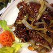 HS6. Orange Flavored Beef · Crispy chunks of beef lightly coated with onions. Served in our chef's special sauce. Hot an...