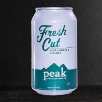 Peak Organic Fresh Cut Pilsner Can · Bohemian Pilsner - Portland, ME - 4.6% ABV - 12oz Can - Fresh Cut is a dry-hopped pilsner. C...