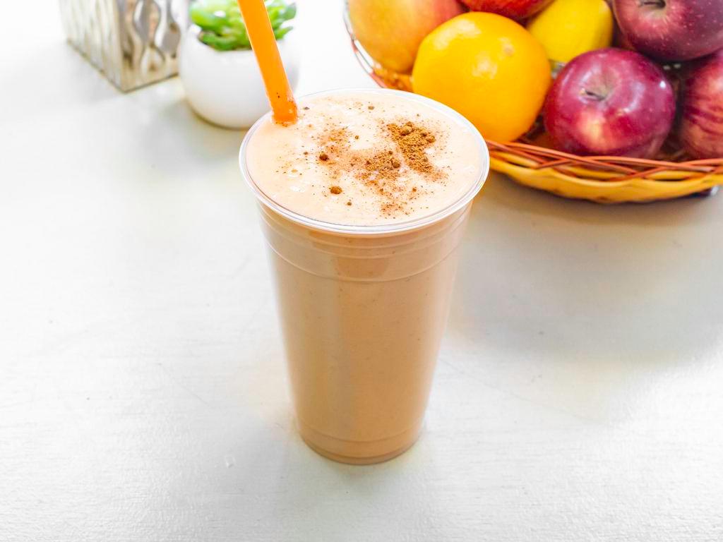 Caffe Latte Smoothie Special  · 24 gm. protein, 13gm. carbohydrates, 21 vitamins, 21 minerals, and essential nutrients. 0 cholesterol, 0 trans fats, vitamin a,c,e,k,b6,b12, calcium, iron, potassium 190 mg, Total carbs 13 gm. thiamin, riboflavin, niacin, folic acid, magnesium, zinc, copper. Treat your body to a healthy, balanced meal in no time. Not only are these shakes healthy, but they're also delicious. With up to 21 essential vitamins and minerals - and in a variety of flavors. Weight management never tasted so good. Our healthy shakes include protein, fiber, and essential nutrients that can help support metabolic functions at the cellular level  