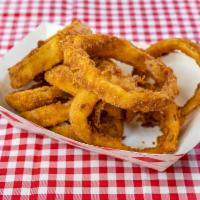 Onion Rings · Made fresh daily. Fried battered onion.