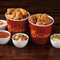 20 Piece Chicken Meal · Choice of 20 hand breaded chicken tenders or a combination of 5 breasts, 5 wings, 5 thighs, ...
