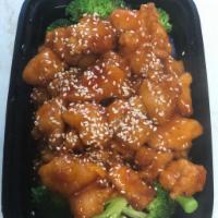 S10. Sesame Chicken  · Served in a sweet sauce served with sesame seeds.