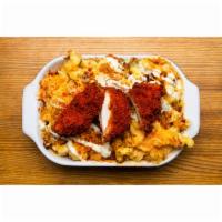 Nashville Hot Chicken Mac · Nashville Hot Crispy Chicken, Shredded Monterey Jack, Bread Crumbs & Ranch. 