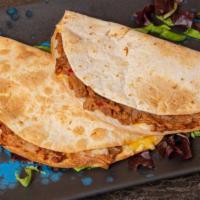 Chopped cheese quesadilla · Fresh ground beef perfectly seasoned onion peppers ,and mix cheese 